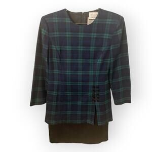 Lois Snyder Dani Max Petite 1 piece dress 1980s Sz 8